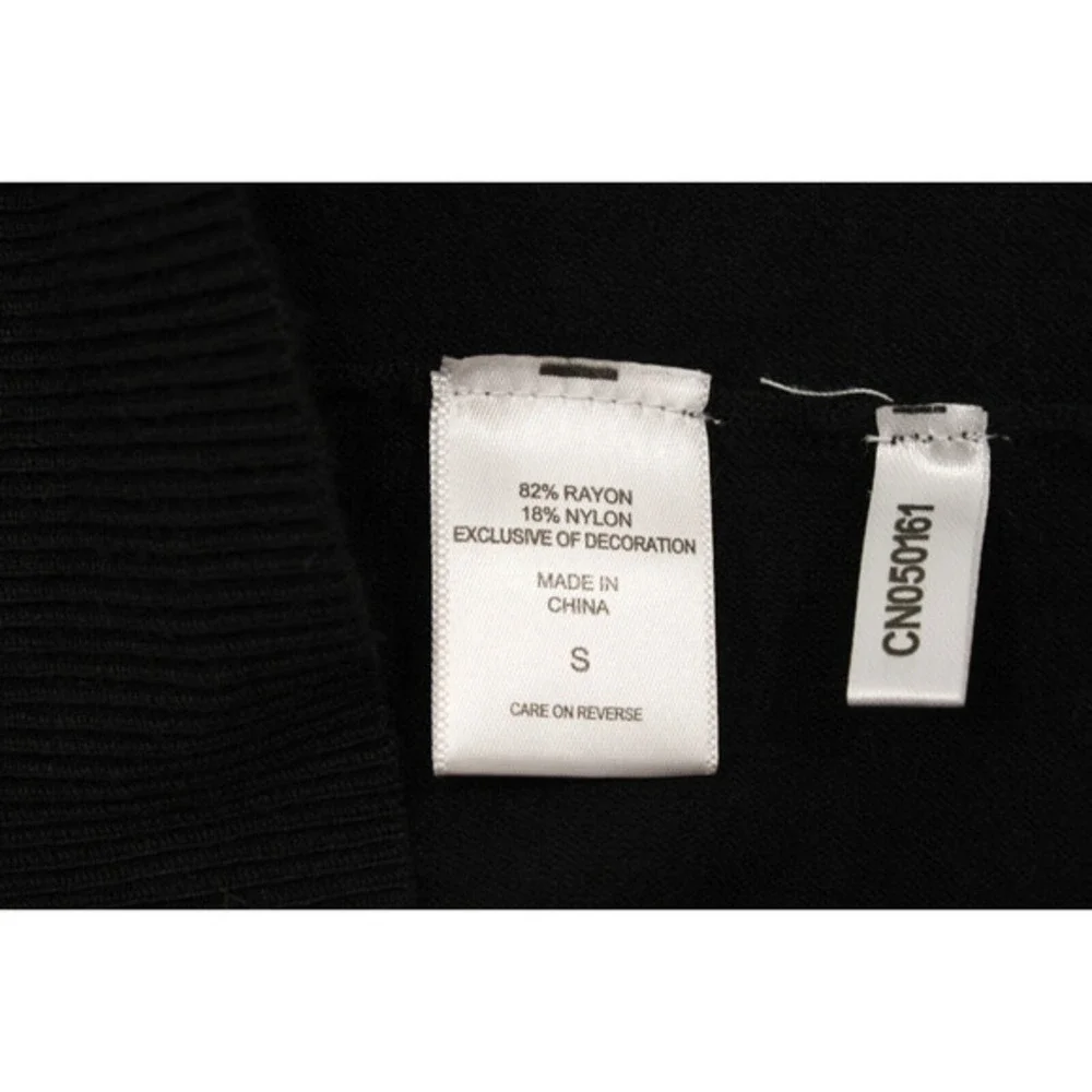 7th Avenue Top Women S Dolman Sleeves Silver Beads‎ Black Soft Sweater
